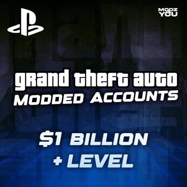 GTA 5 PS4/5 Modded Account (1 Billion + Level)